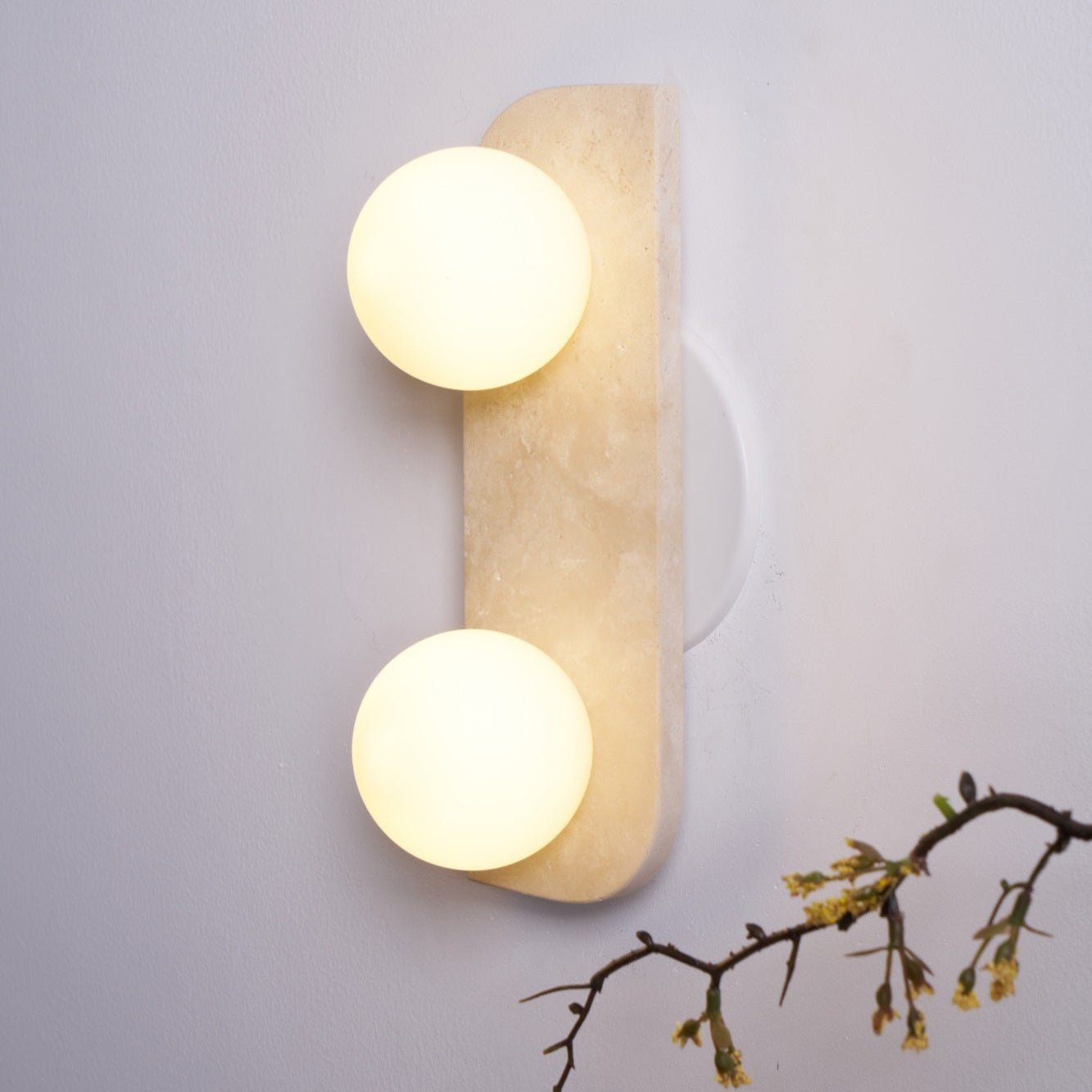 Elysian Travertine Wall Light - YIOSI