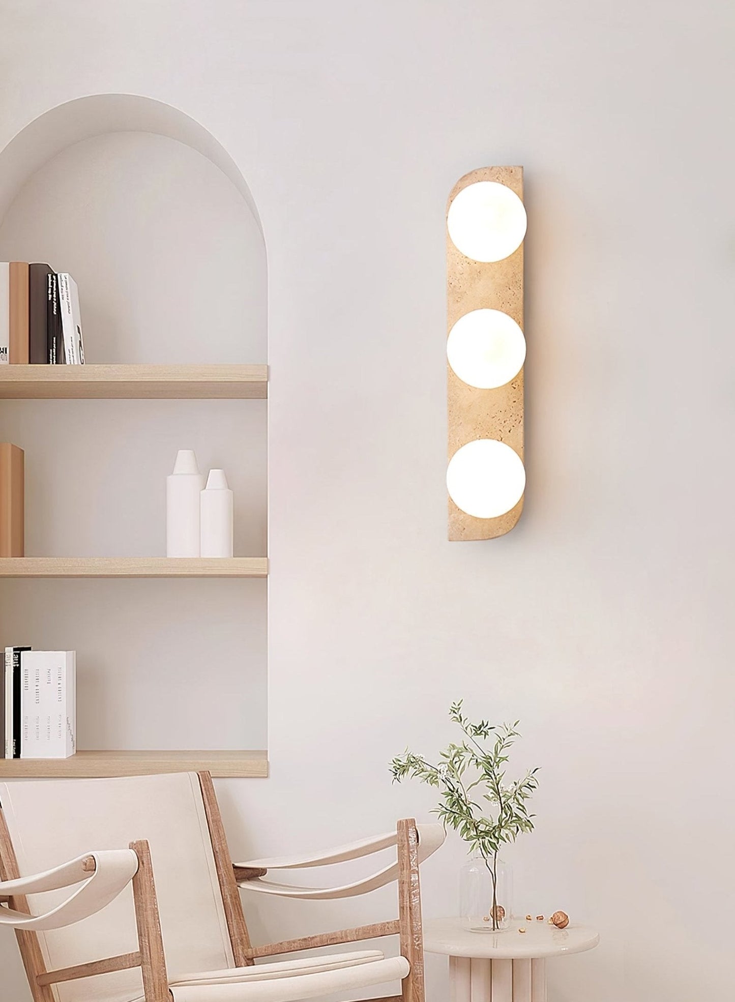 Elysian Travertine Wall Light - YIOSI