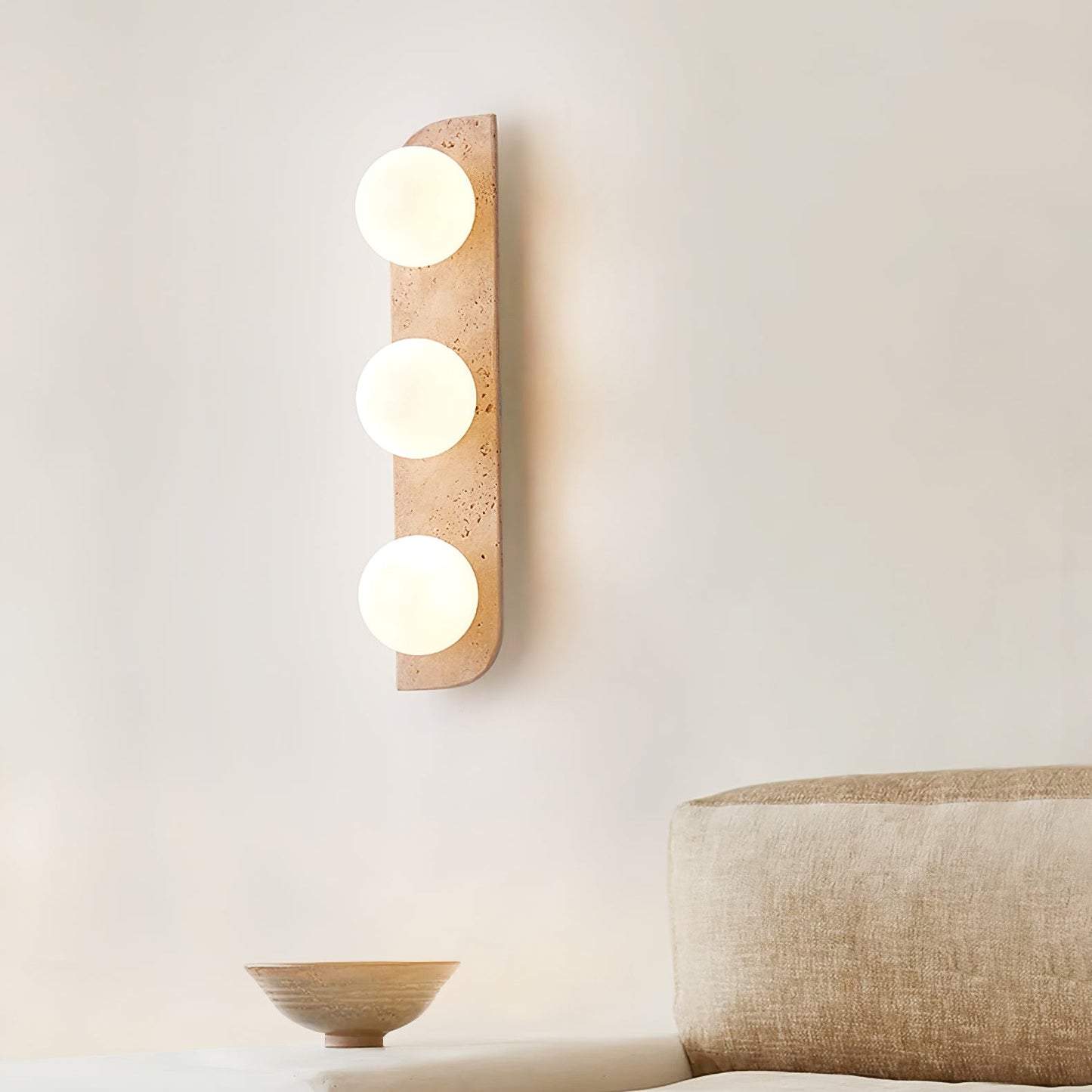 Elysian Travertine Wall Light - YIOSI