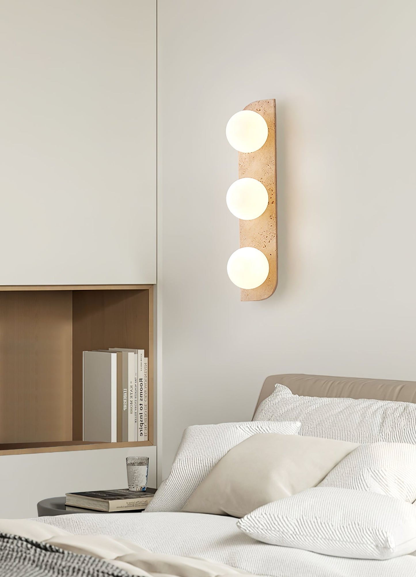Elysian Travertine Wall Light - YIOSI