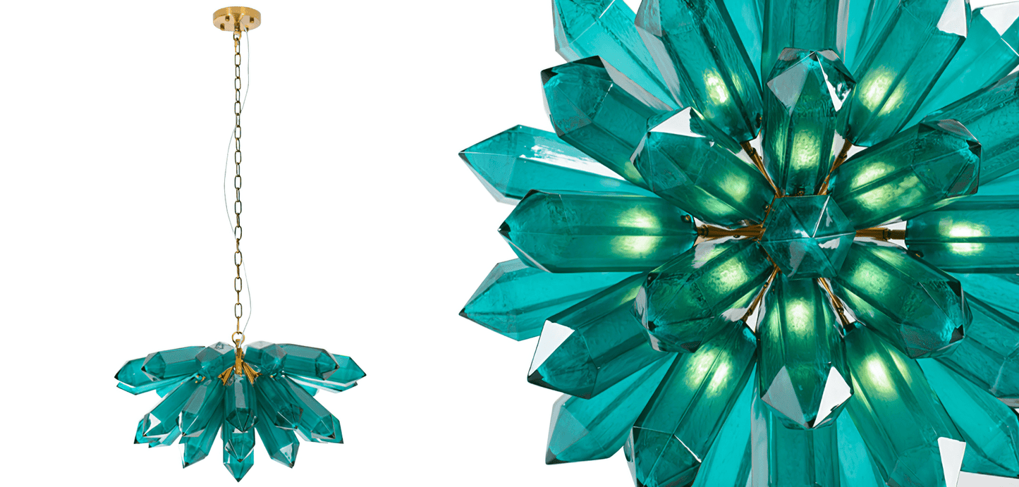 Emerald Crystal Chandelier - YIOSI