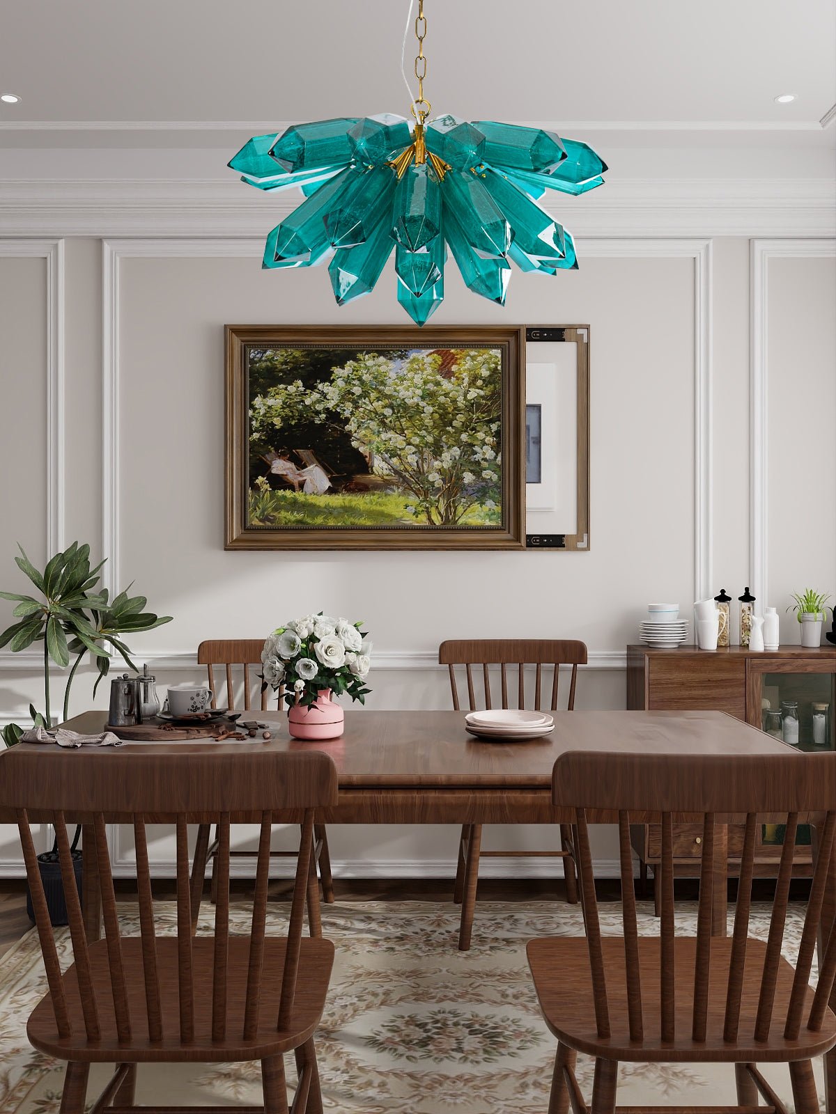Emerald Crystal Chandelier - YIOSI