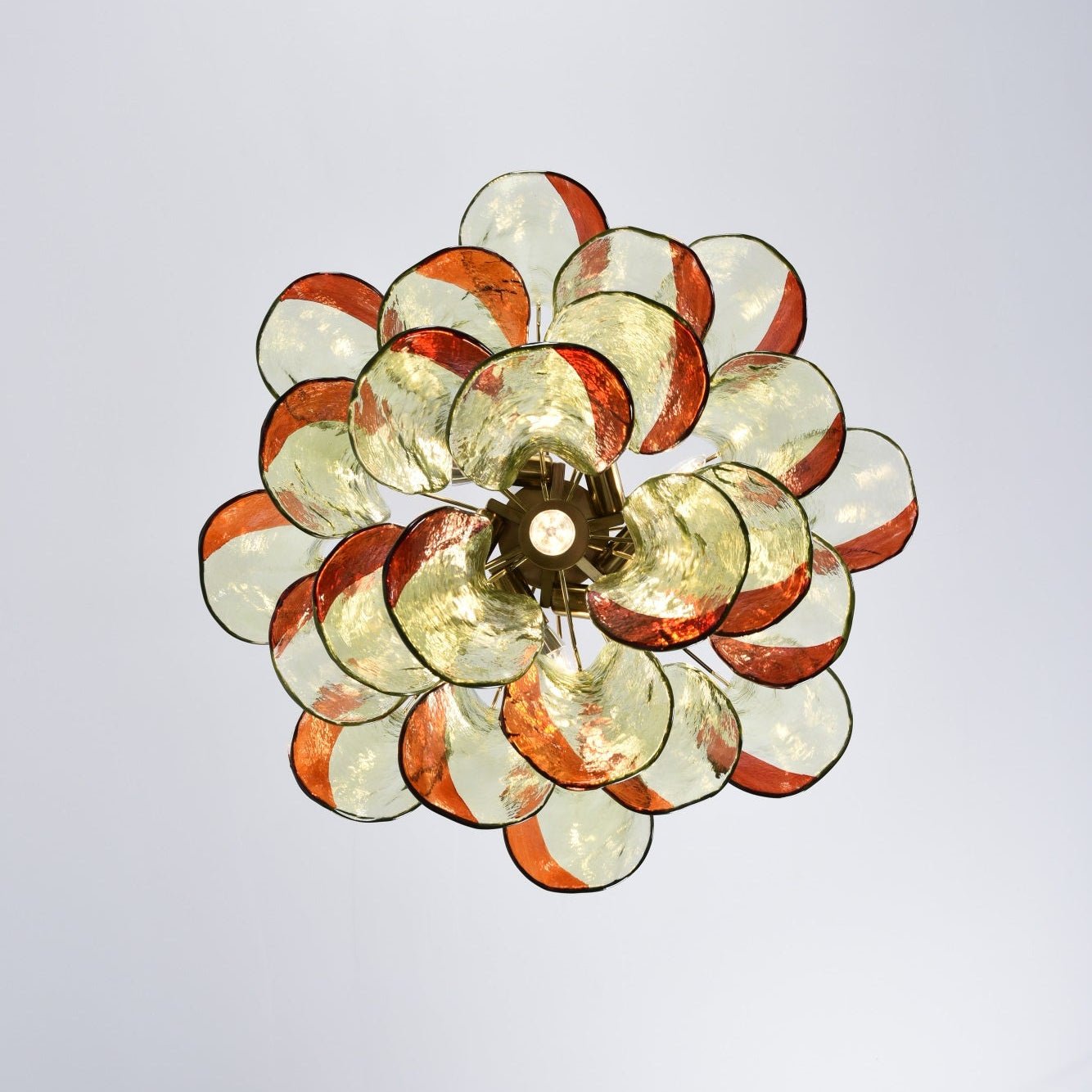 Emerald Flame Murano Glass Chandelier - YIOSI