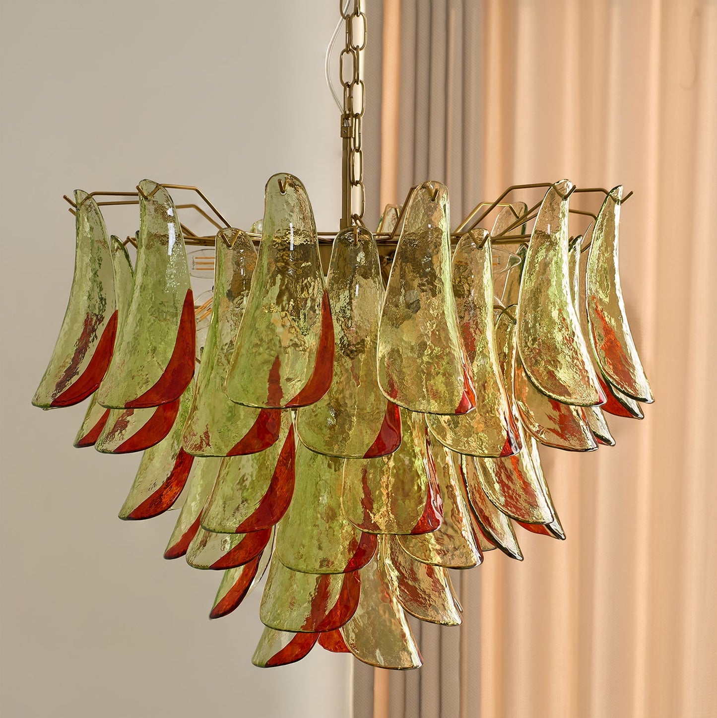 Emerald Flame Murano Glass Chandelier - YIOSI