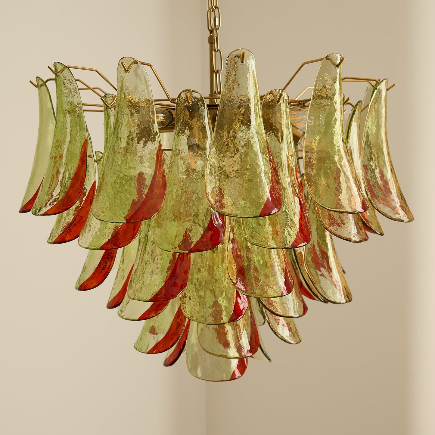Emerald Flame Murano Glass Chandelier - YIOSI