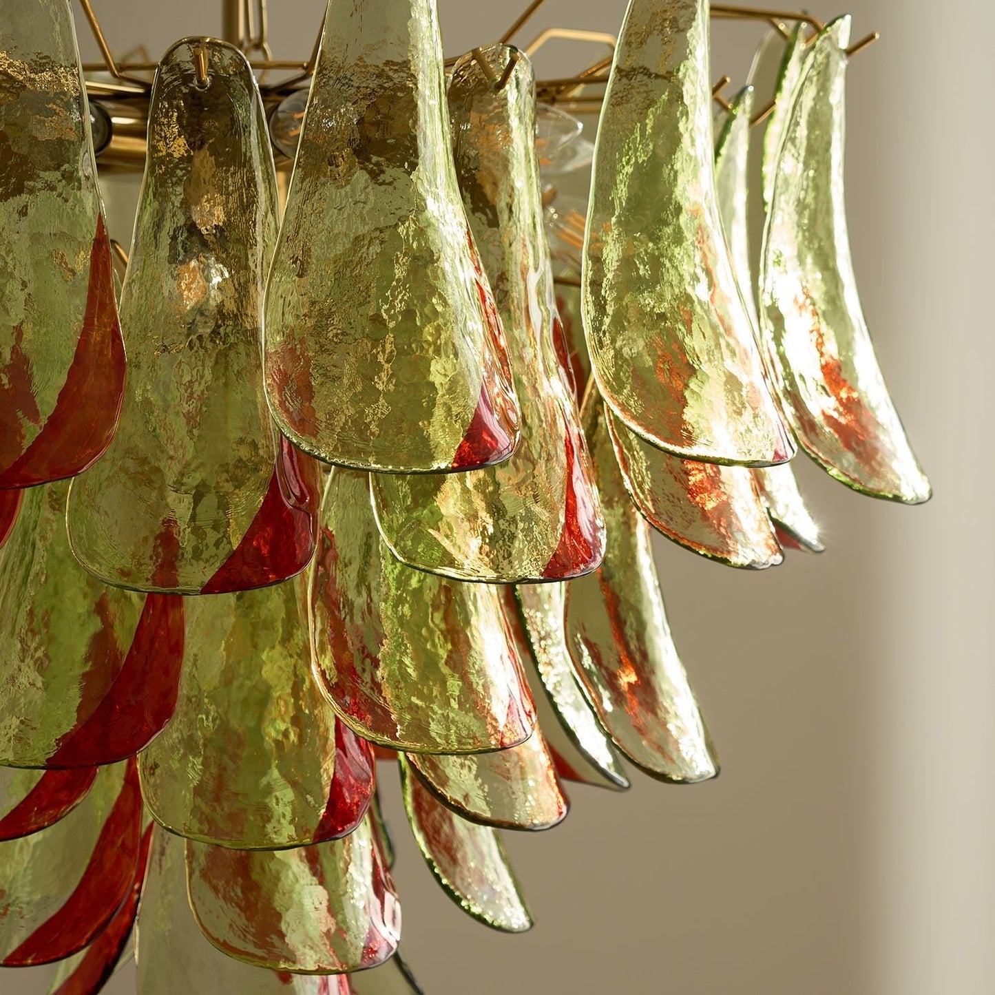 Emerald Flame Murano Glass Chandelier - YIOSI