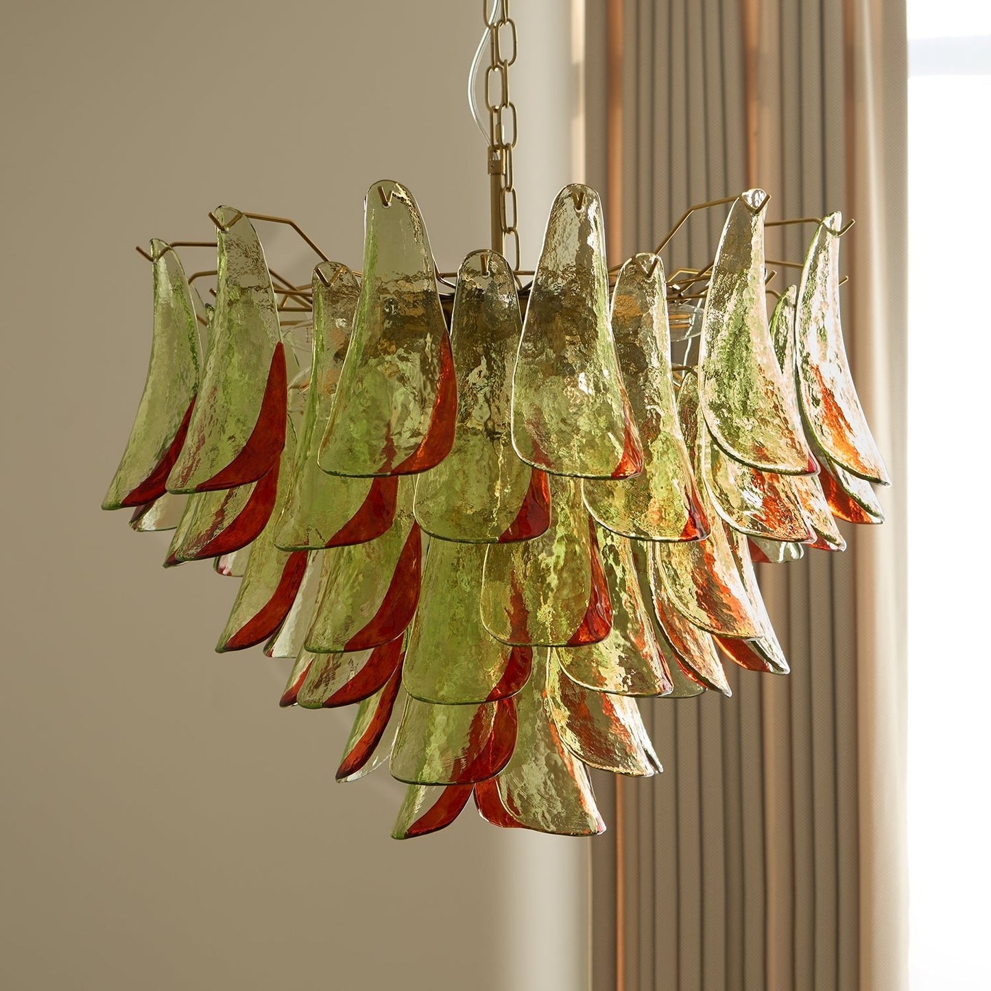 Emerald Flame Murano Glass Chandelier - YIOSI