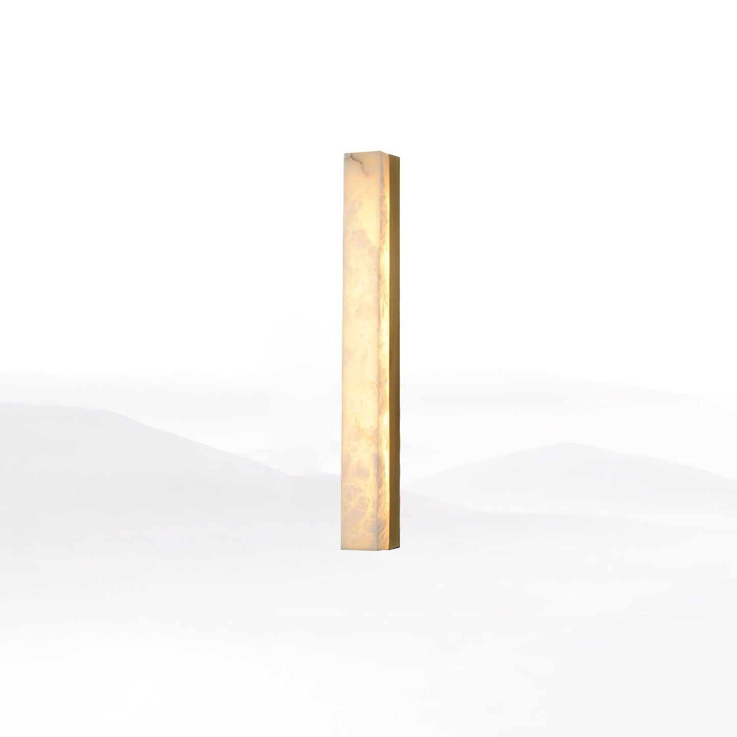Emerson Marble Brass Wall Lamp – Adjustable Height LED Light
