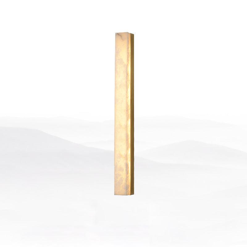 Emerson Marble Brass Wall Lamp – Adjustable Height LED Light
