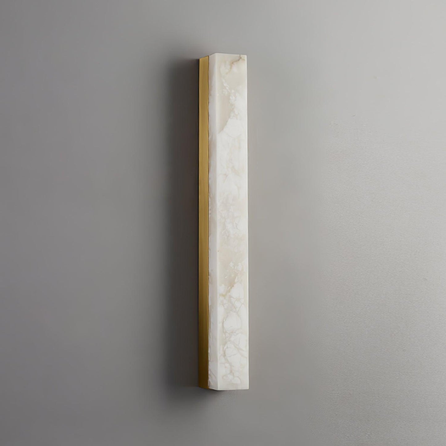 Emerson Marble Brass Wall Lamp – Adjustable Height LED Light