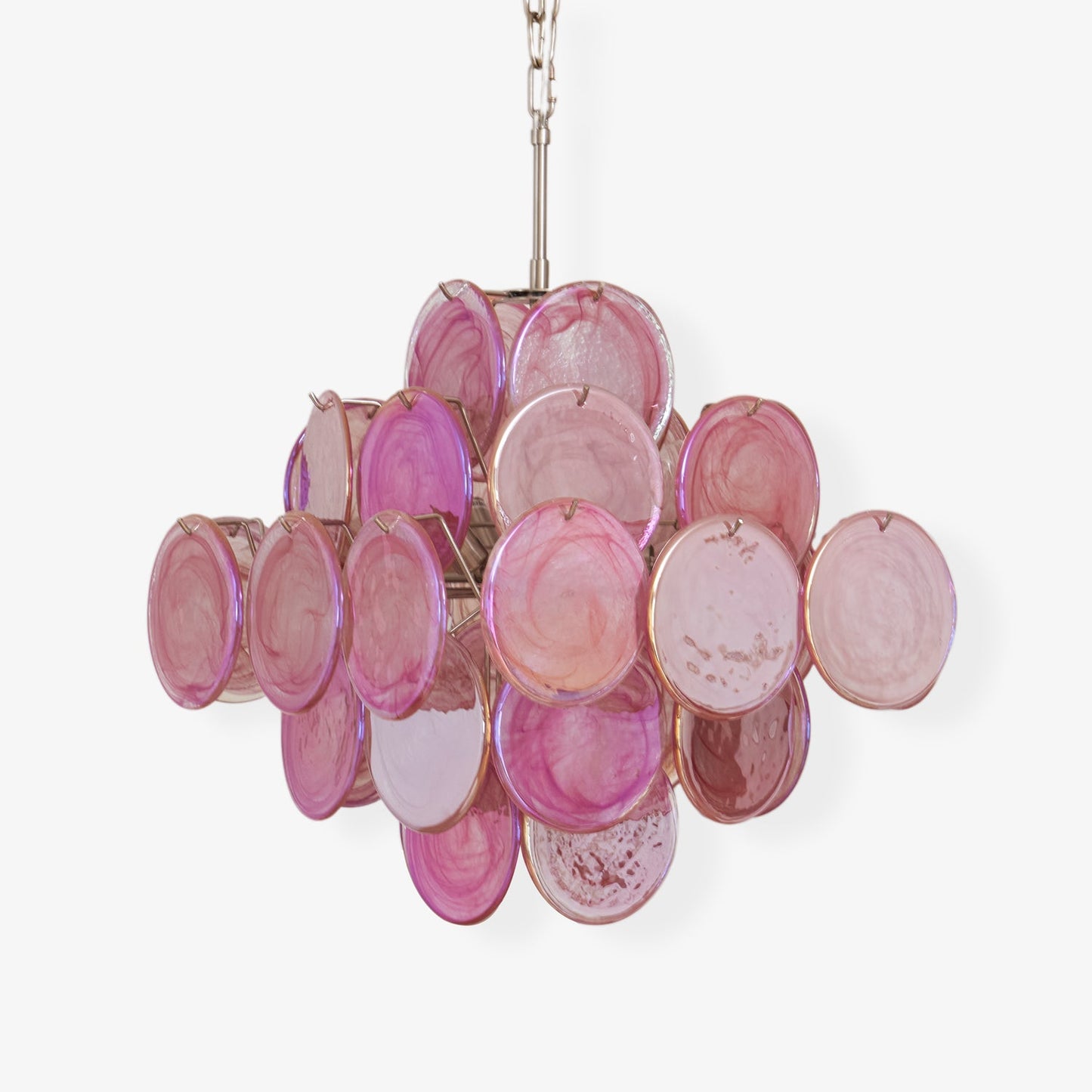 Aurelia Pink Murano Glass Chandelier - YIOSI