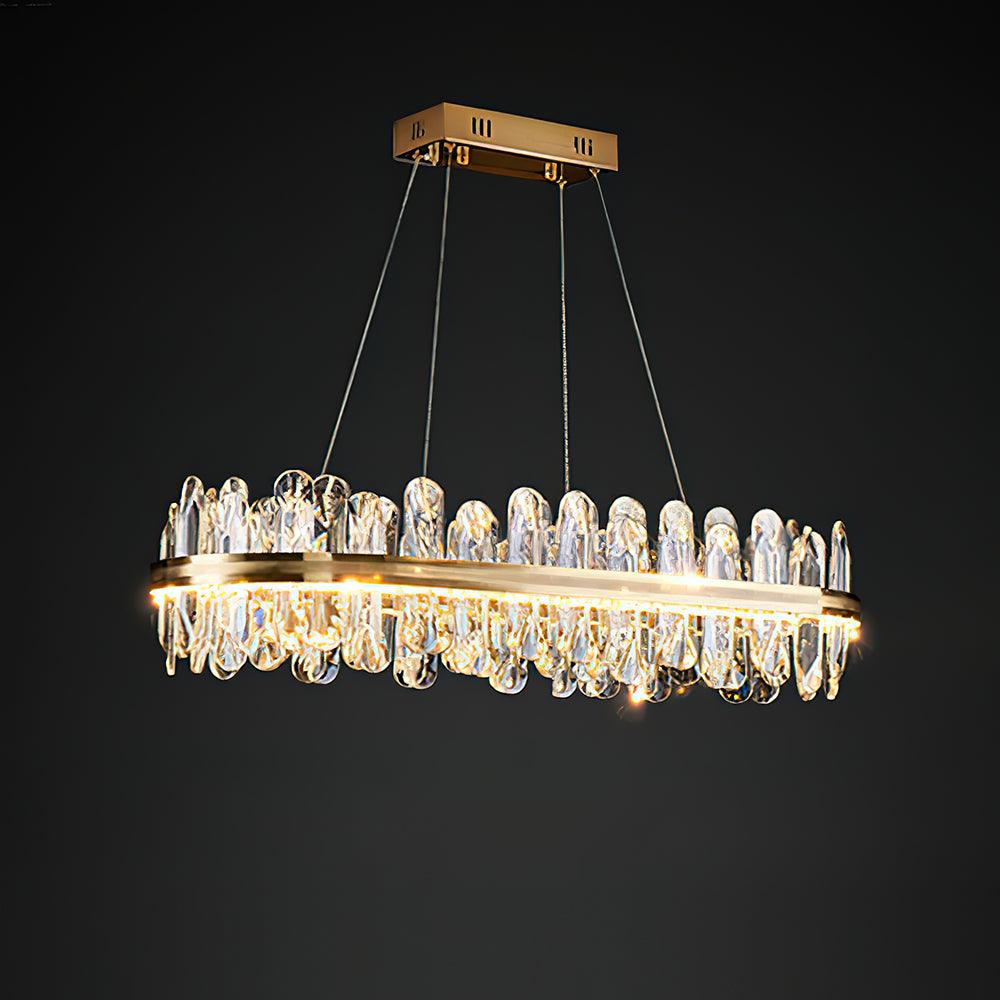 Enos Gold K9 Crystal Chandelier – Elegant Ceiling Light