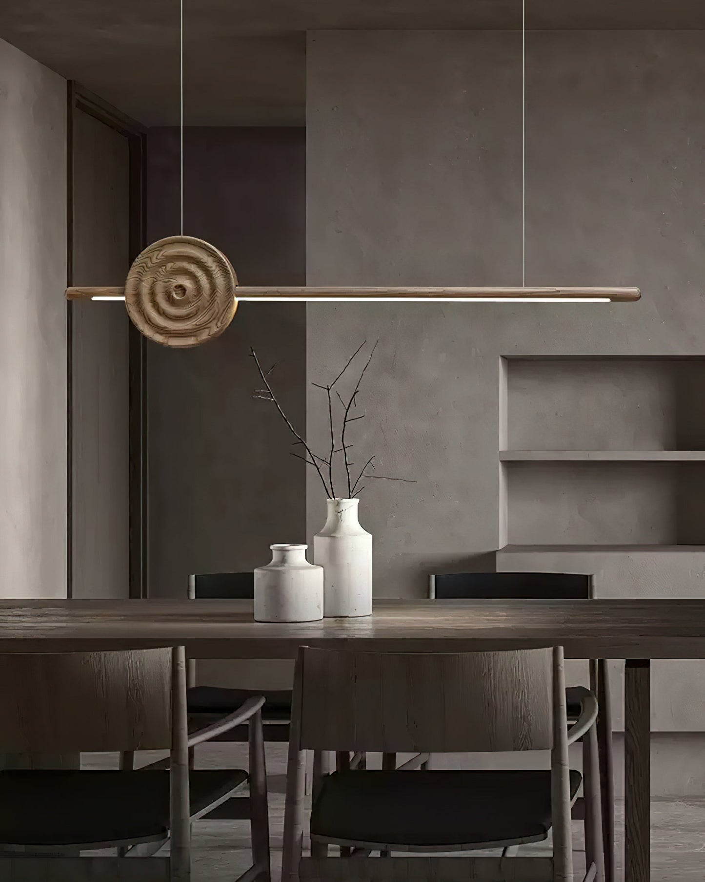 Erhu Wood Chandelier - YIOSI