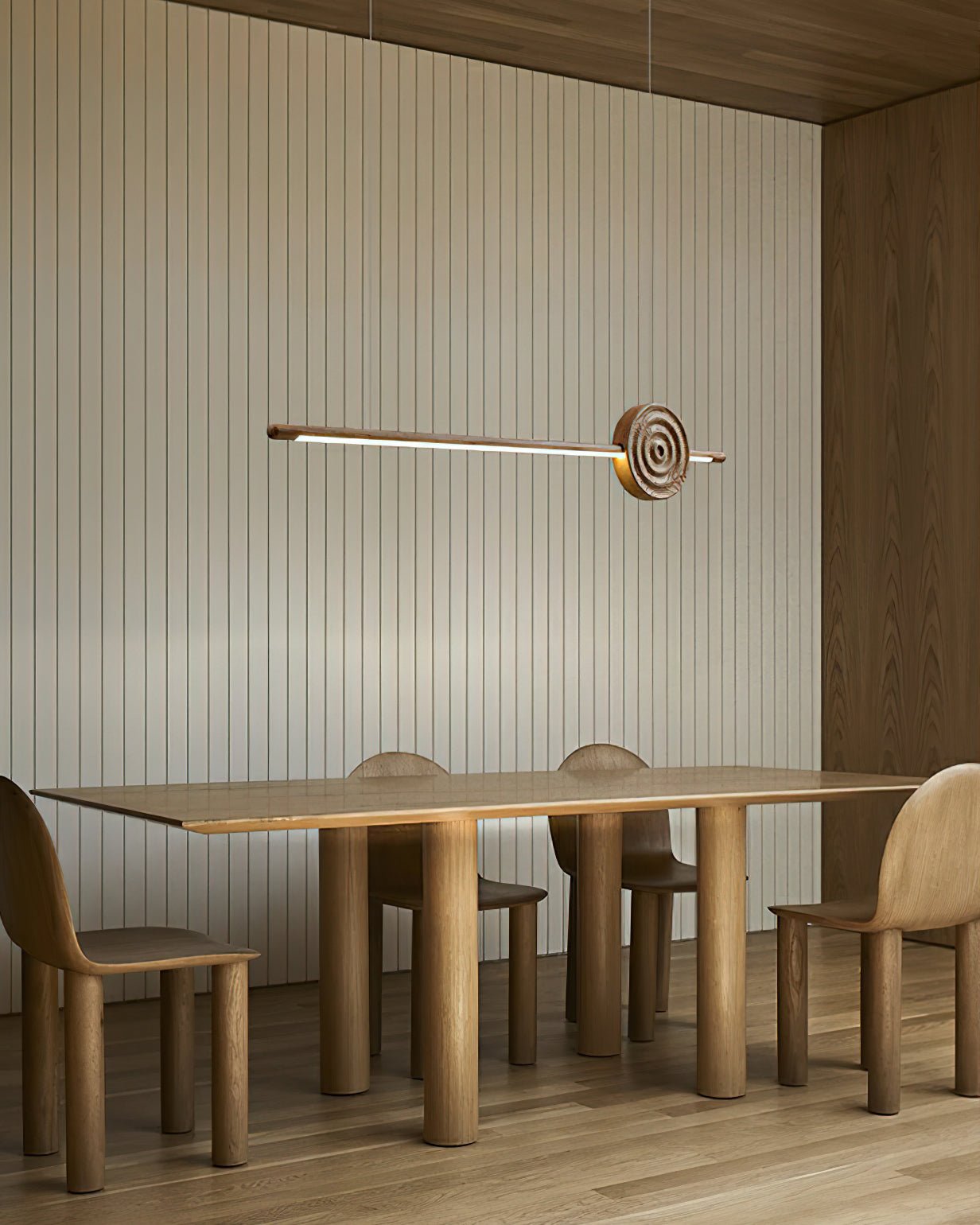 Erhu Wood Chandelier - YIOSI