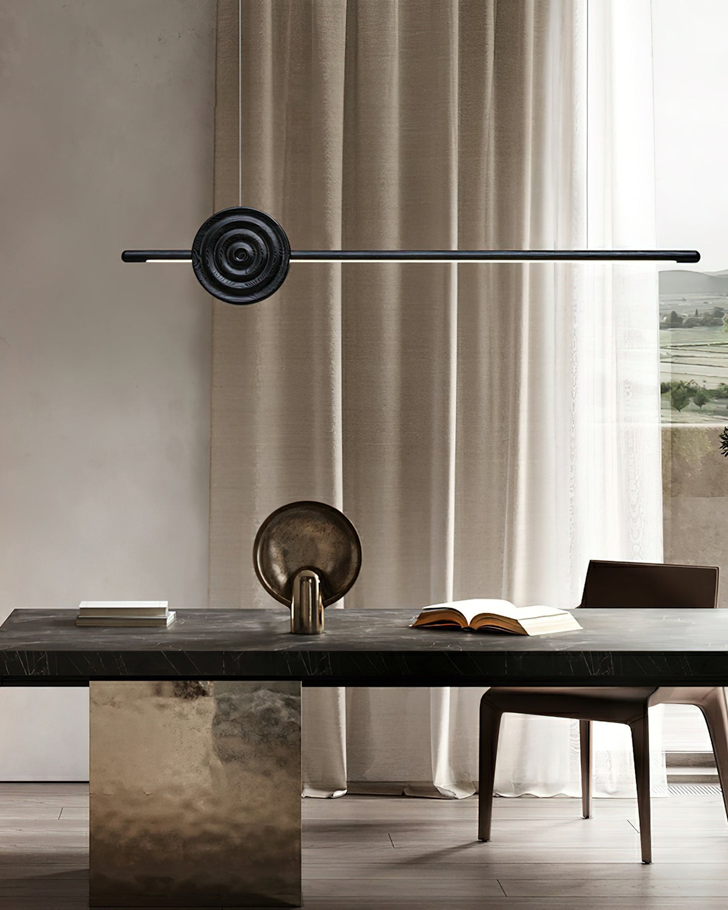 Erhu Wood Chandelier - YIOSI