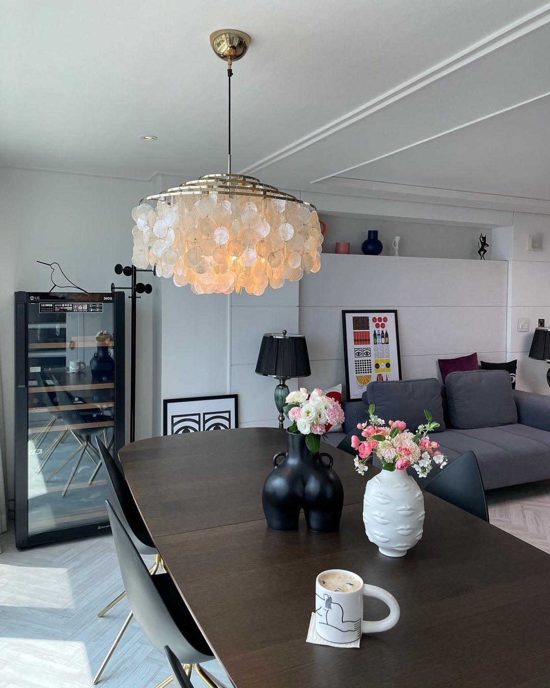 Round Shell Chandelier - YIOSI