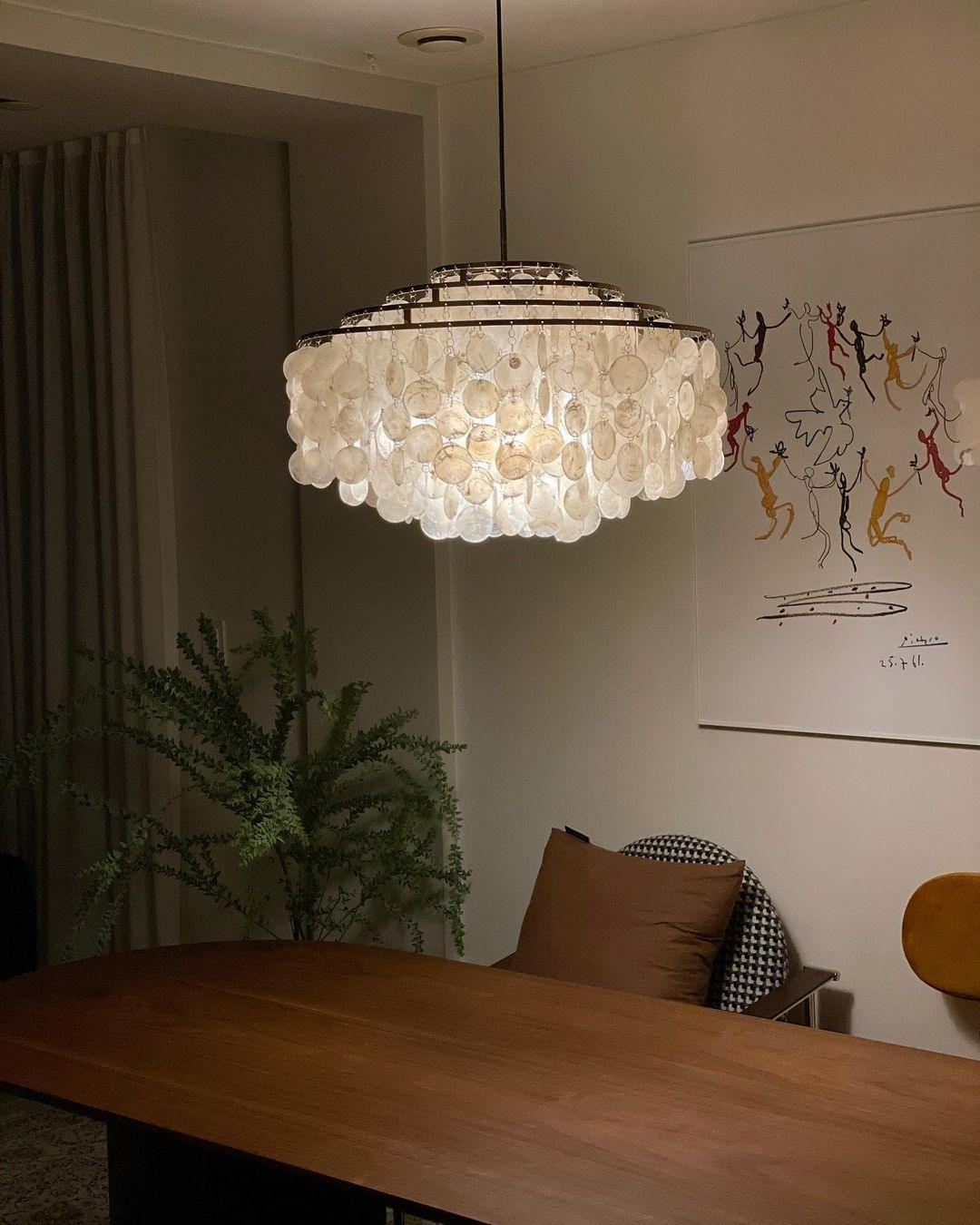 Round Shell Chandelier - YIOSI