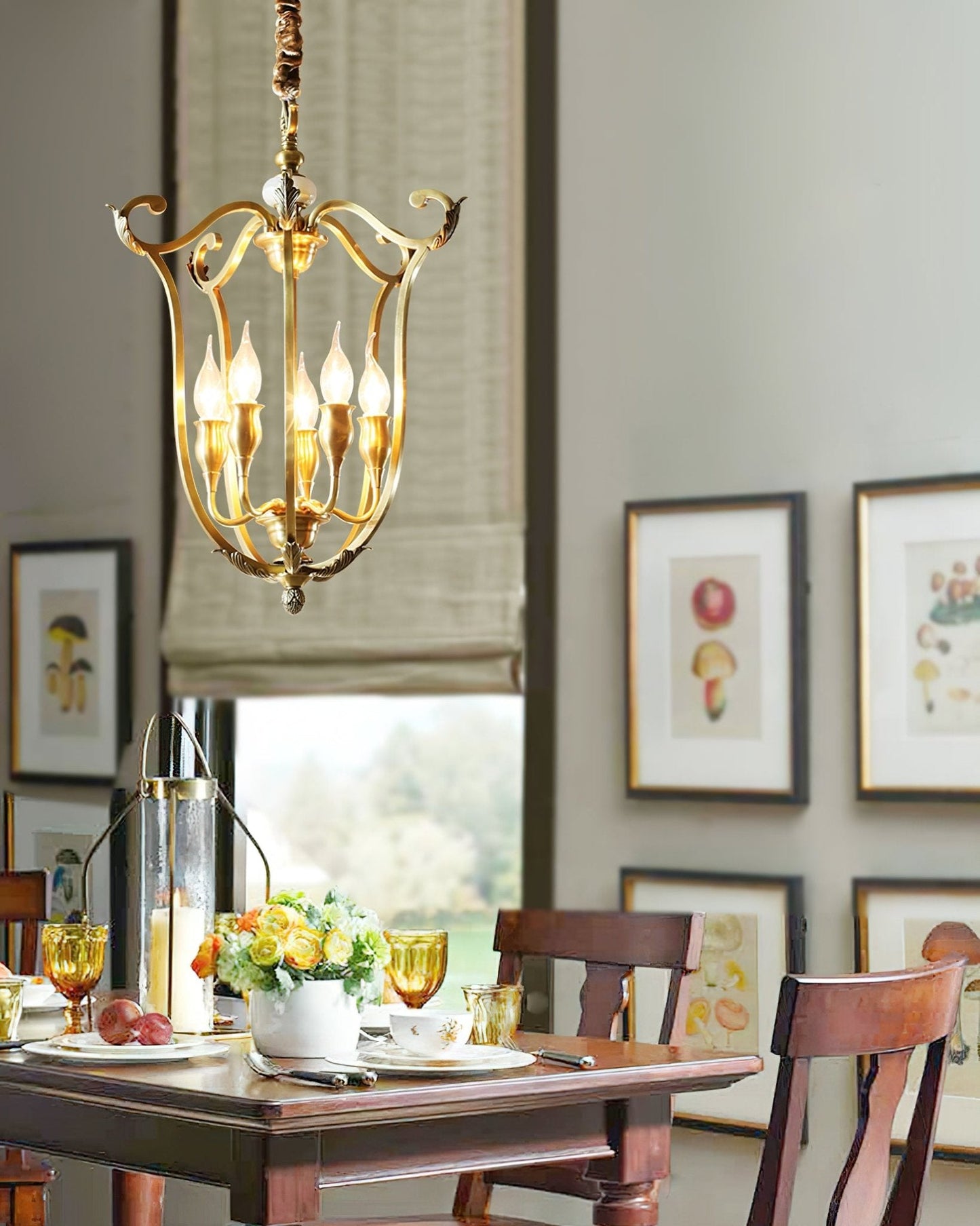 Farmhouse Lantern Chandelier - YIOSI