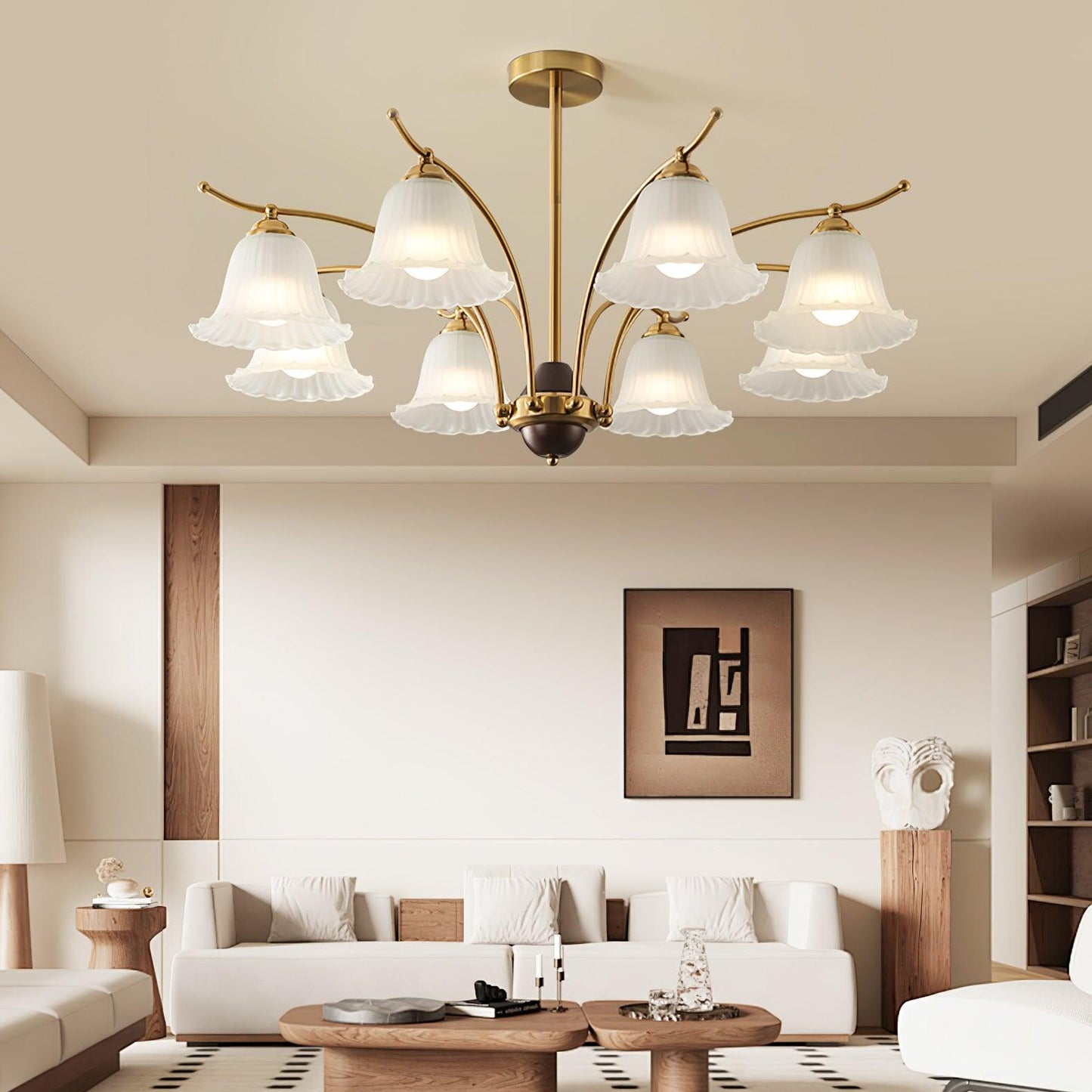 Flora Brass Chandelier - YIOSI