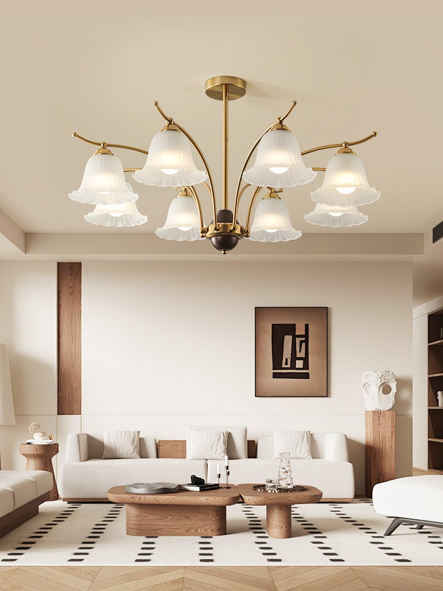 Flora Brass Chandelier - YIOSI