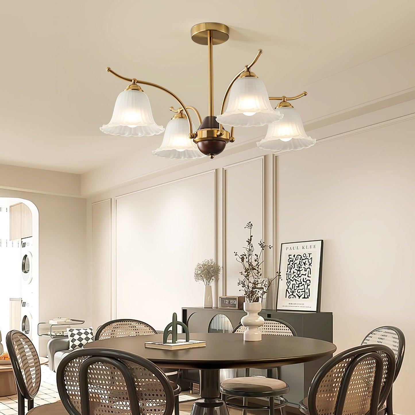 Flora Brass Chandelier - YIOSI