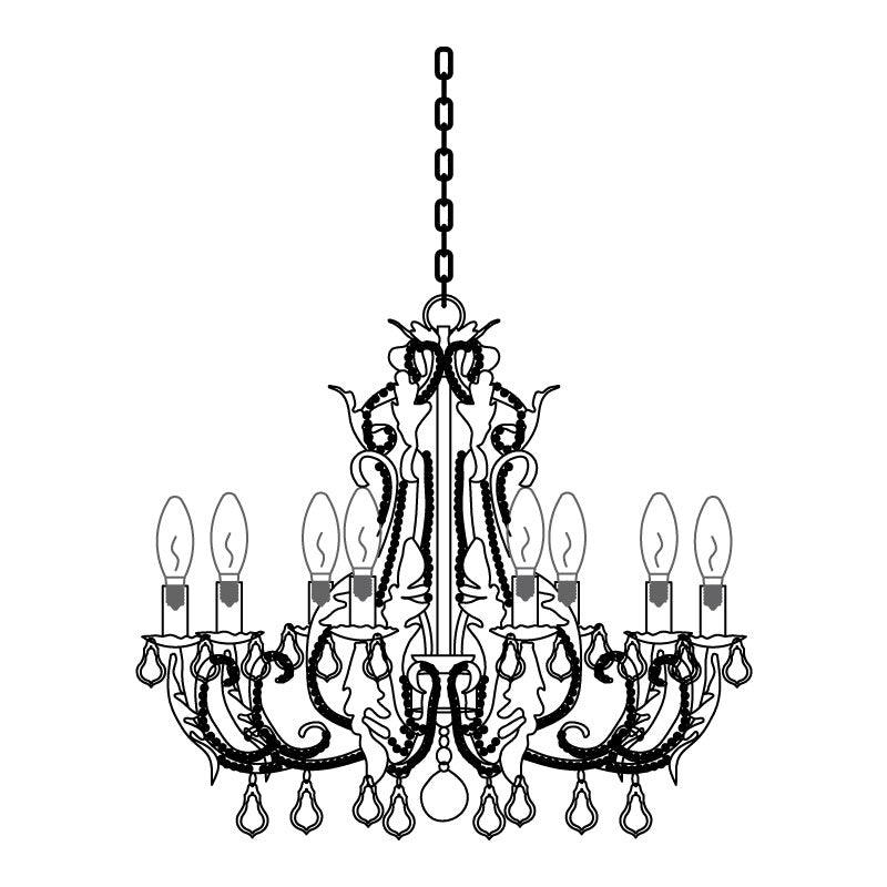 Candle Holder Chandelier - YIOSI