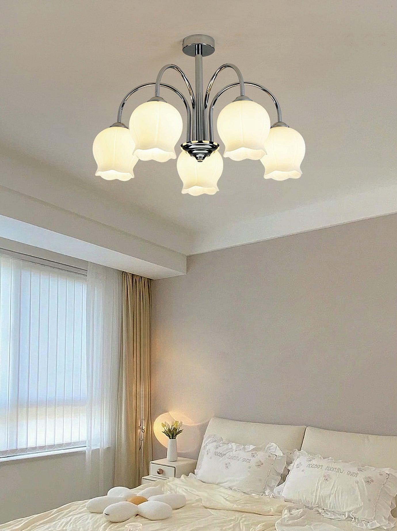 Floral Glass Chandelier - YIOSI