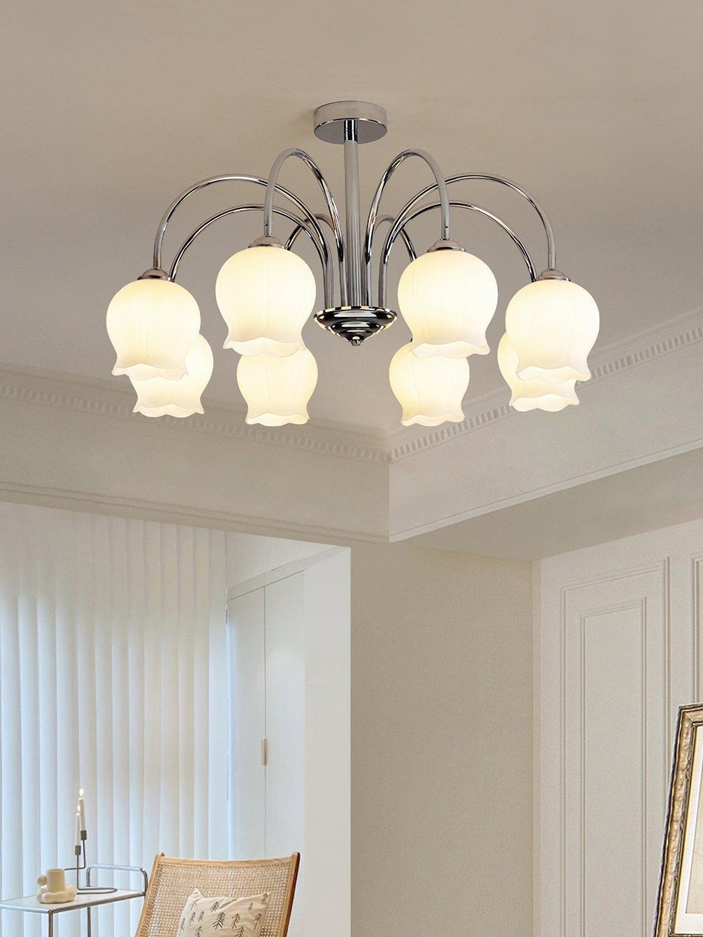 Floral Glass Chandelier - YIOSI