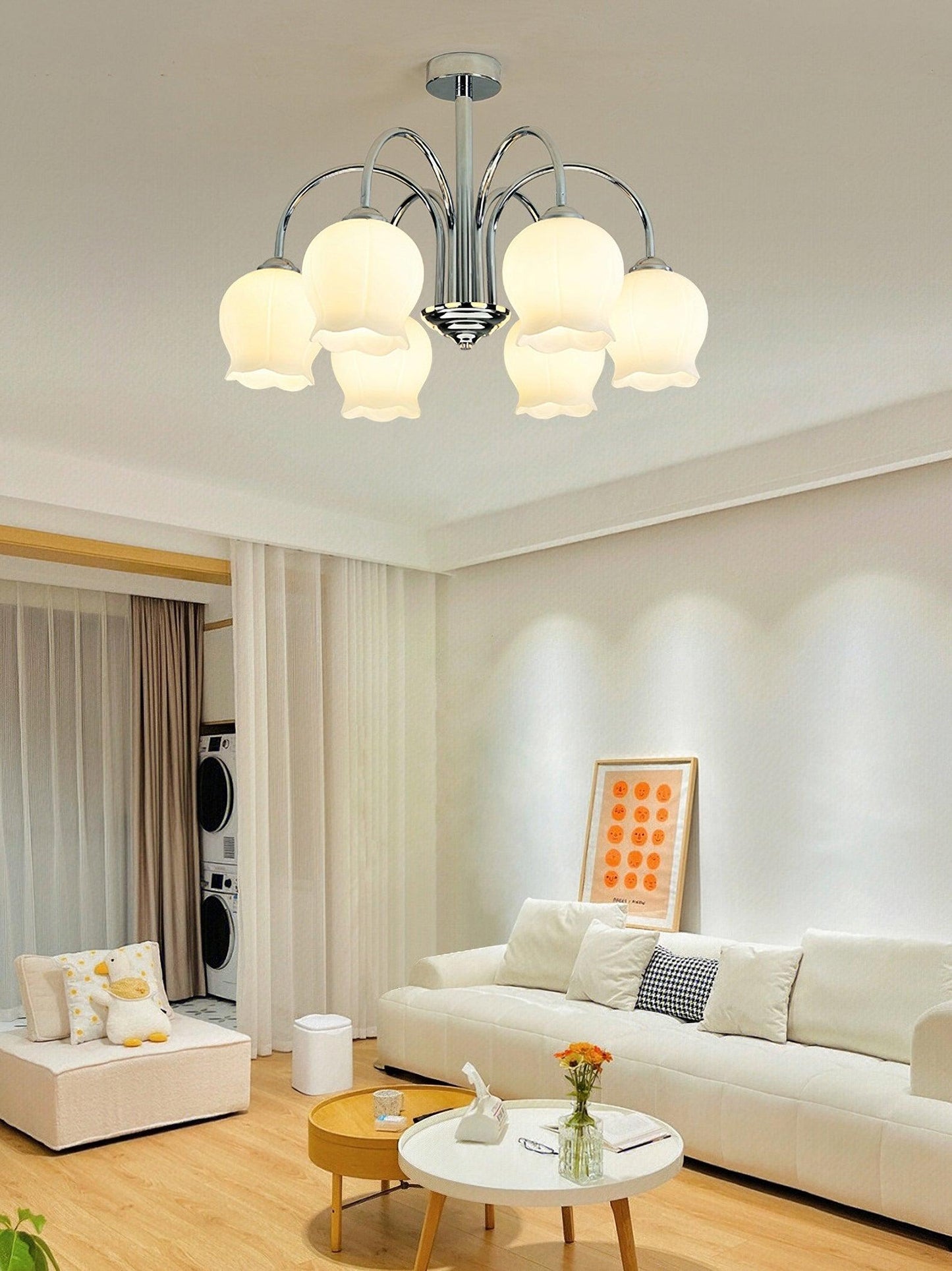 Floral Glass Chandelier - YIOSI