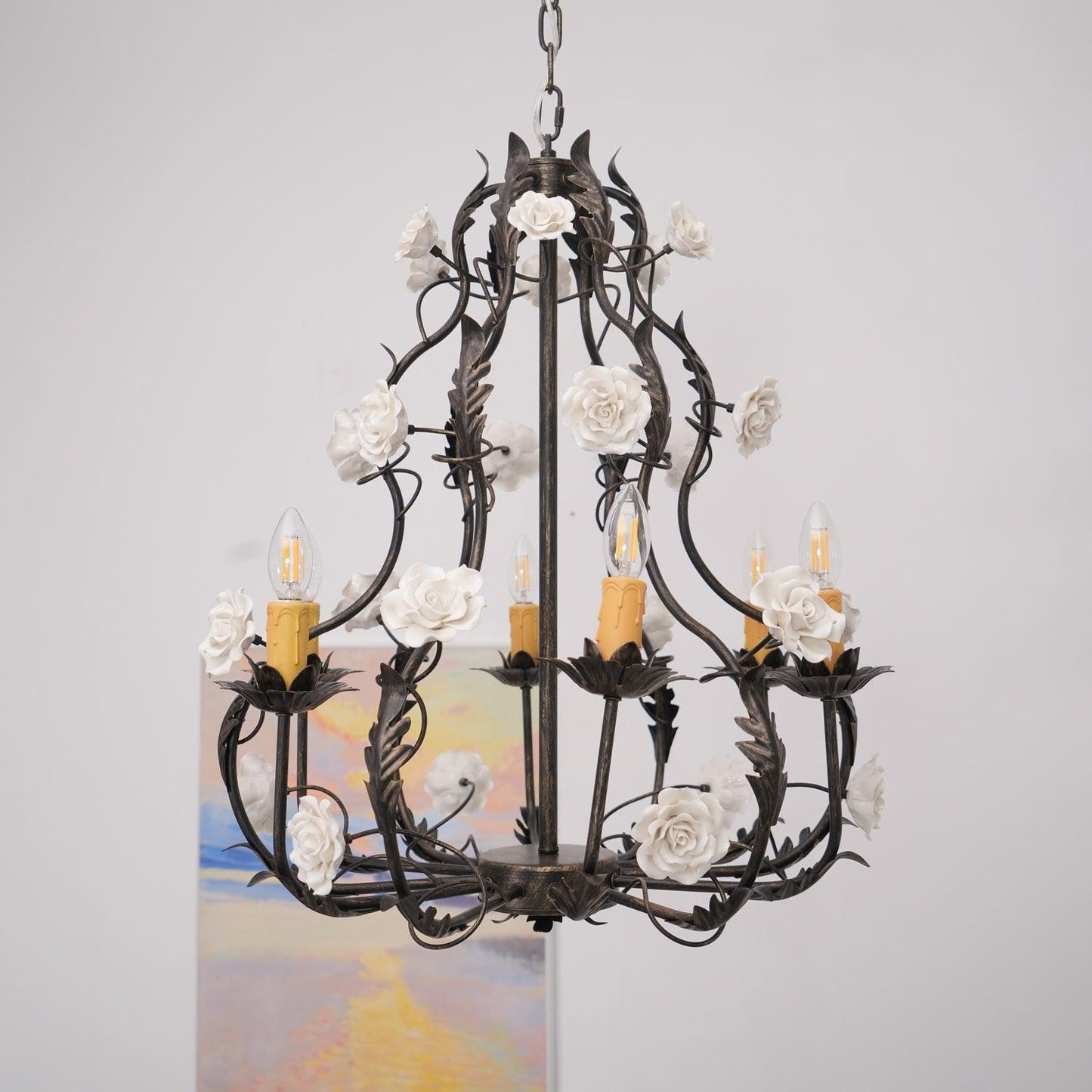 Florentine Rose Garden Chandelier - YIOSI
