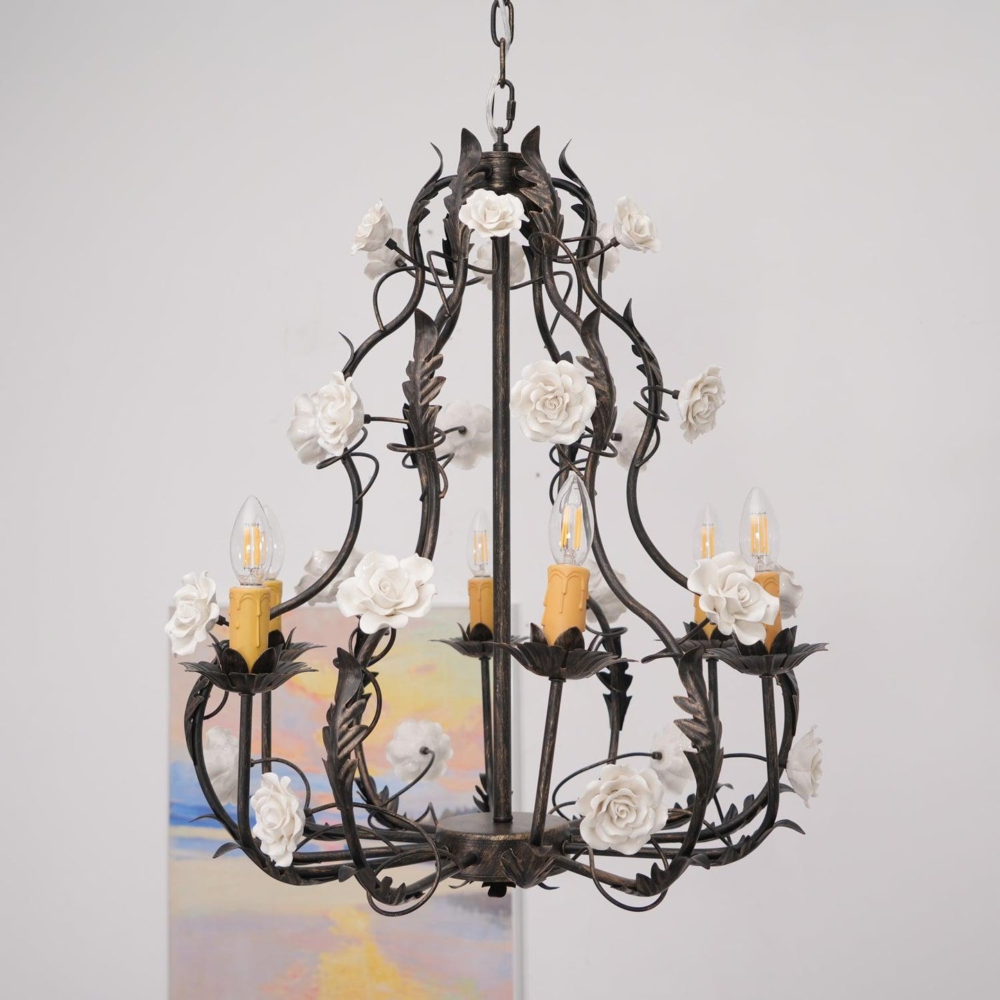 Florentine Rose Garden Chandelier - YIOSI
