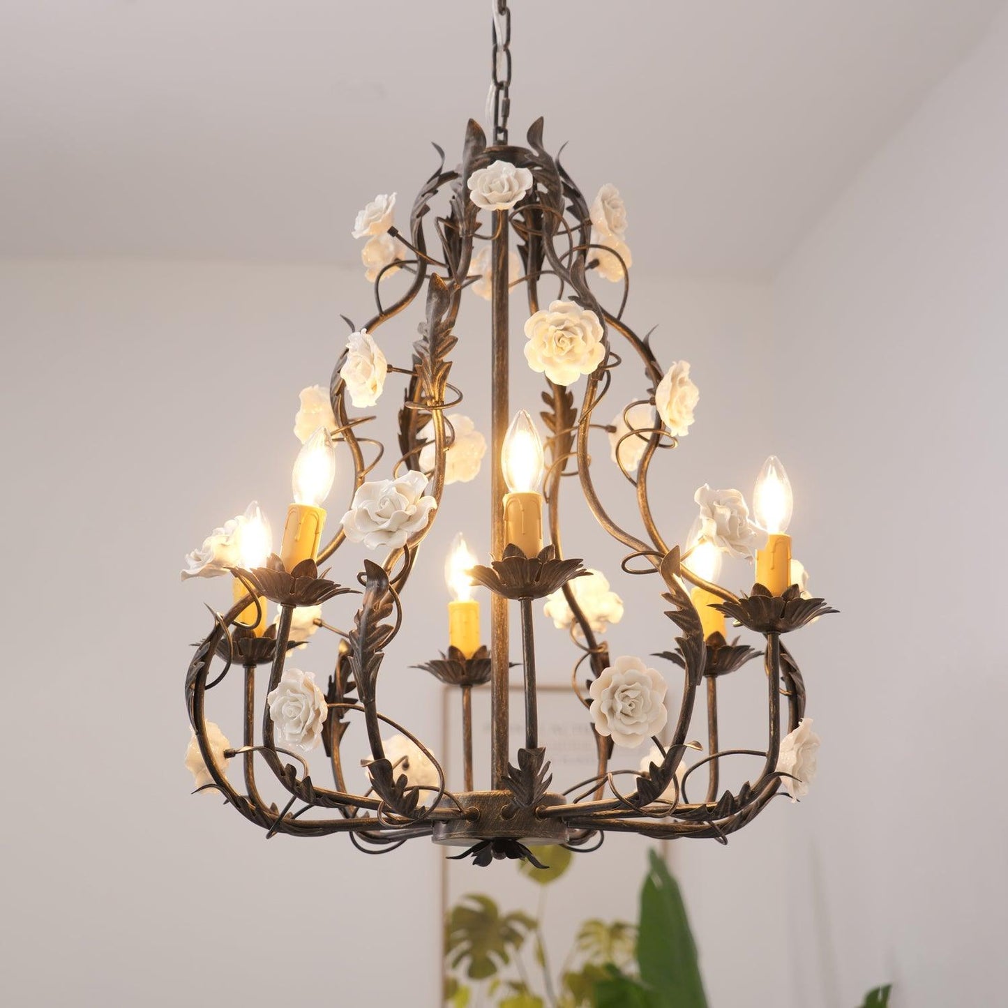 Florentine Rose Garden Chandelier - YIOSI