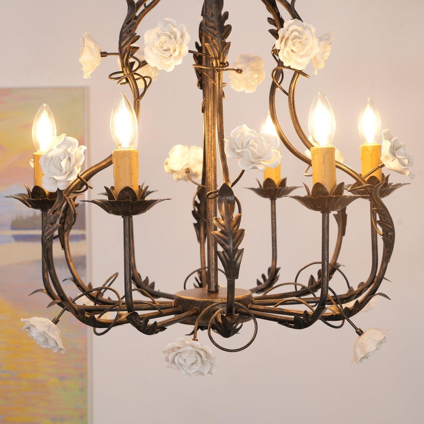 Florentine Rose Garden Chandelier - YIOSI