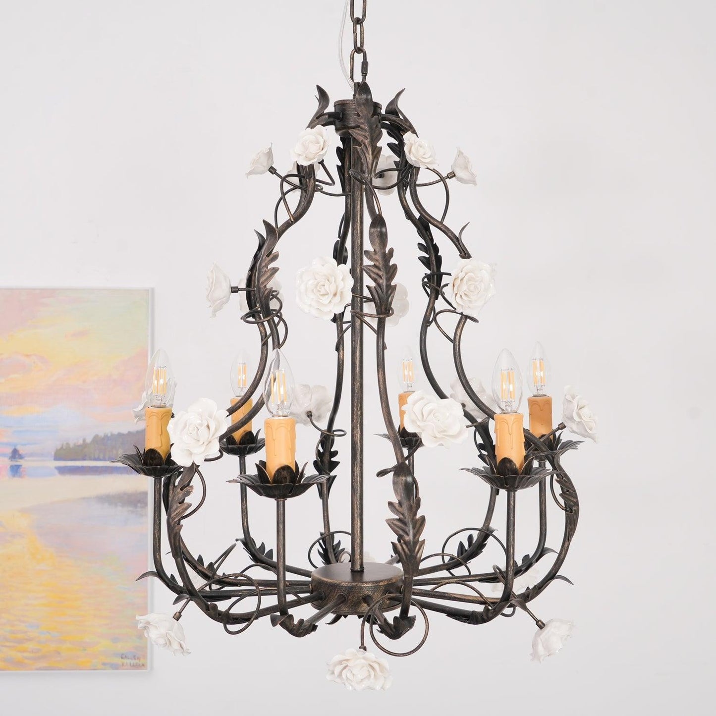 Florentine Rose Garden Chandelier - YIOSI