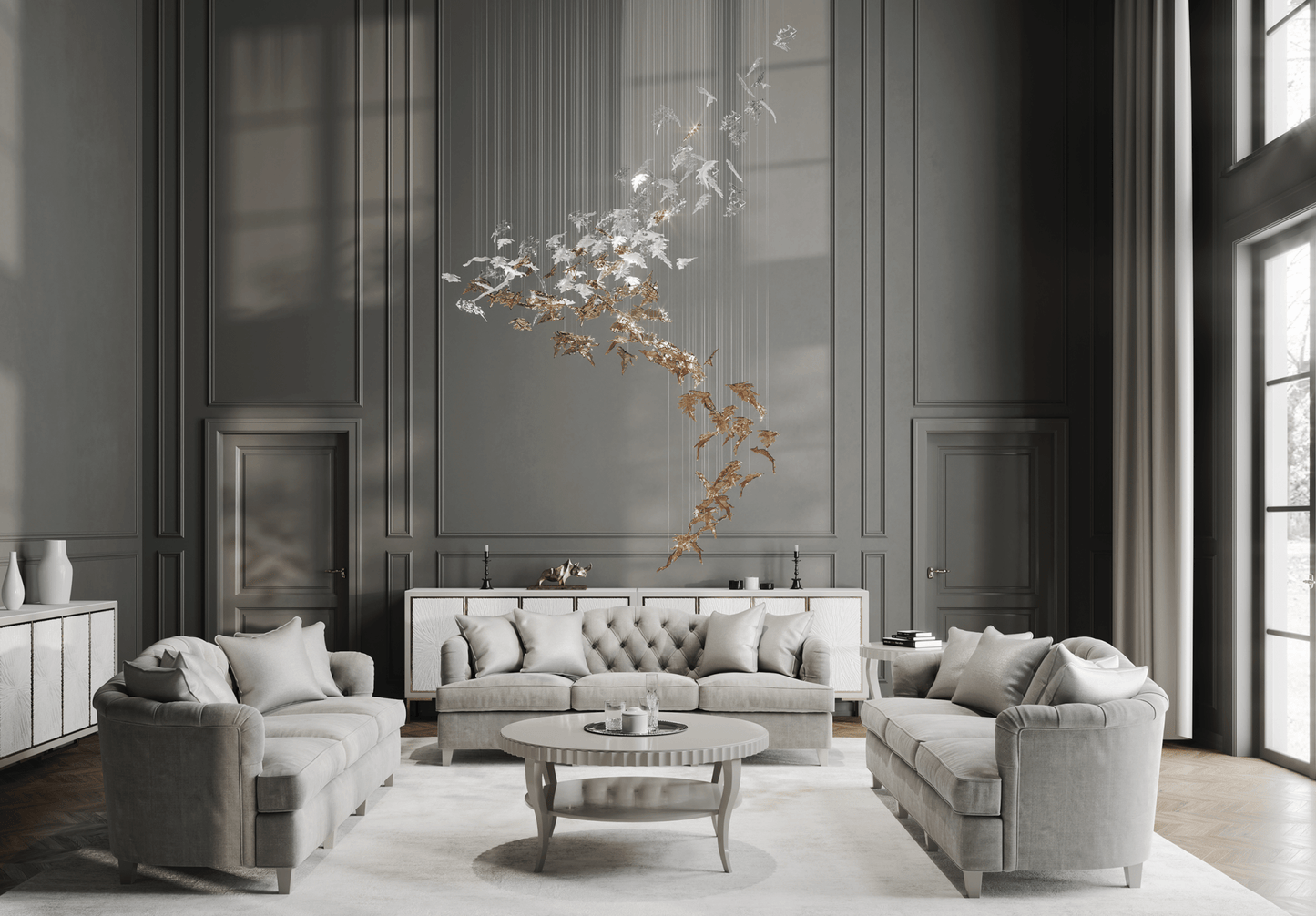 Flying Leaves Chandelier - YIOSI