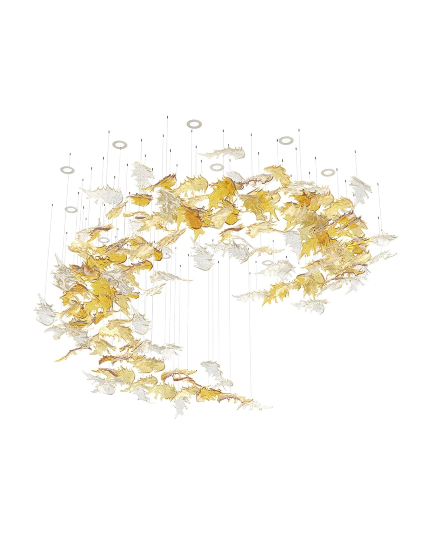 Flying Leaves Chandelier - YIOSI