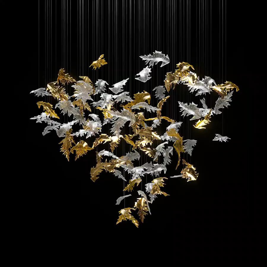 Flying Leaves Chandelier - YIOSI