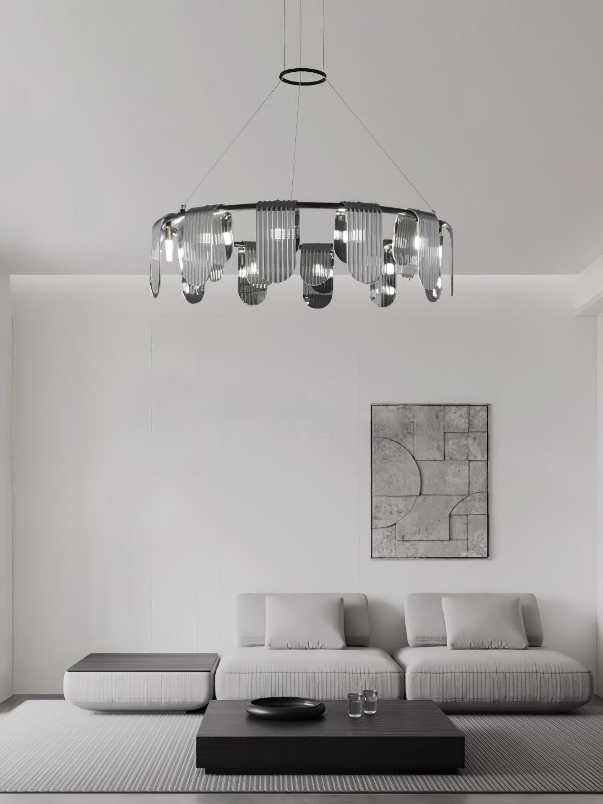 Folioles Brass Chandelier - YIOSI