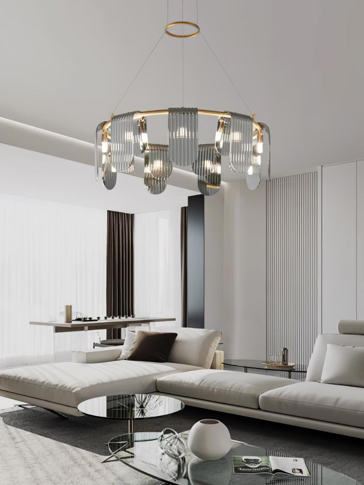 Folioles Brass Chandelier - YIOSI
