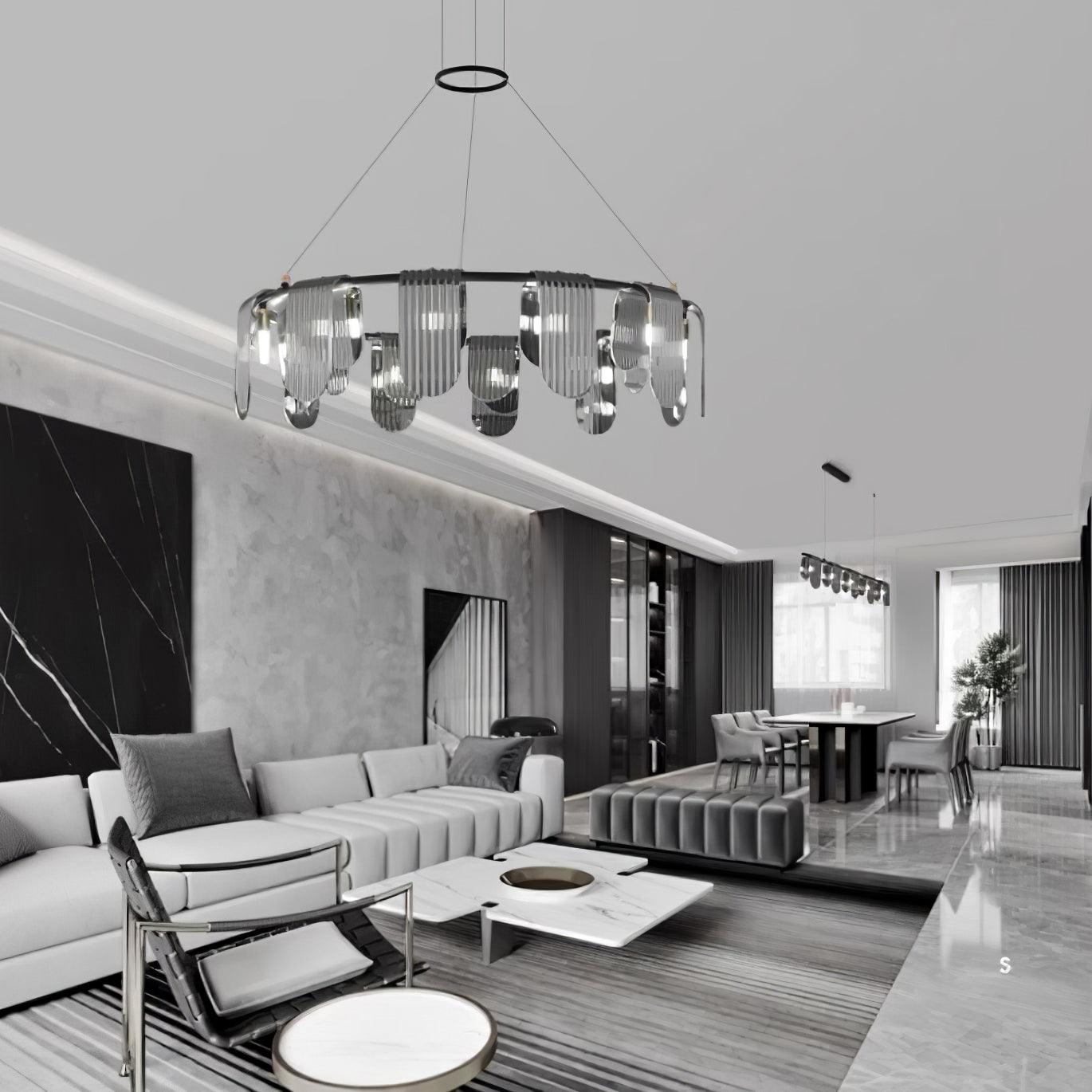 Folioles Brass Chandelier - YIOSI