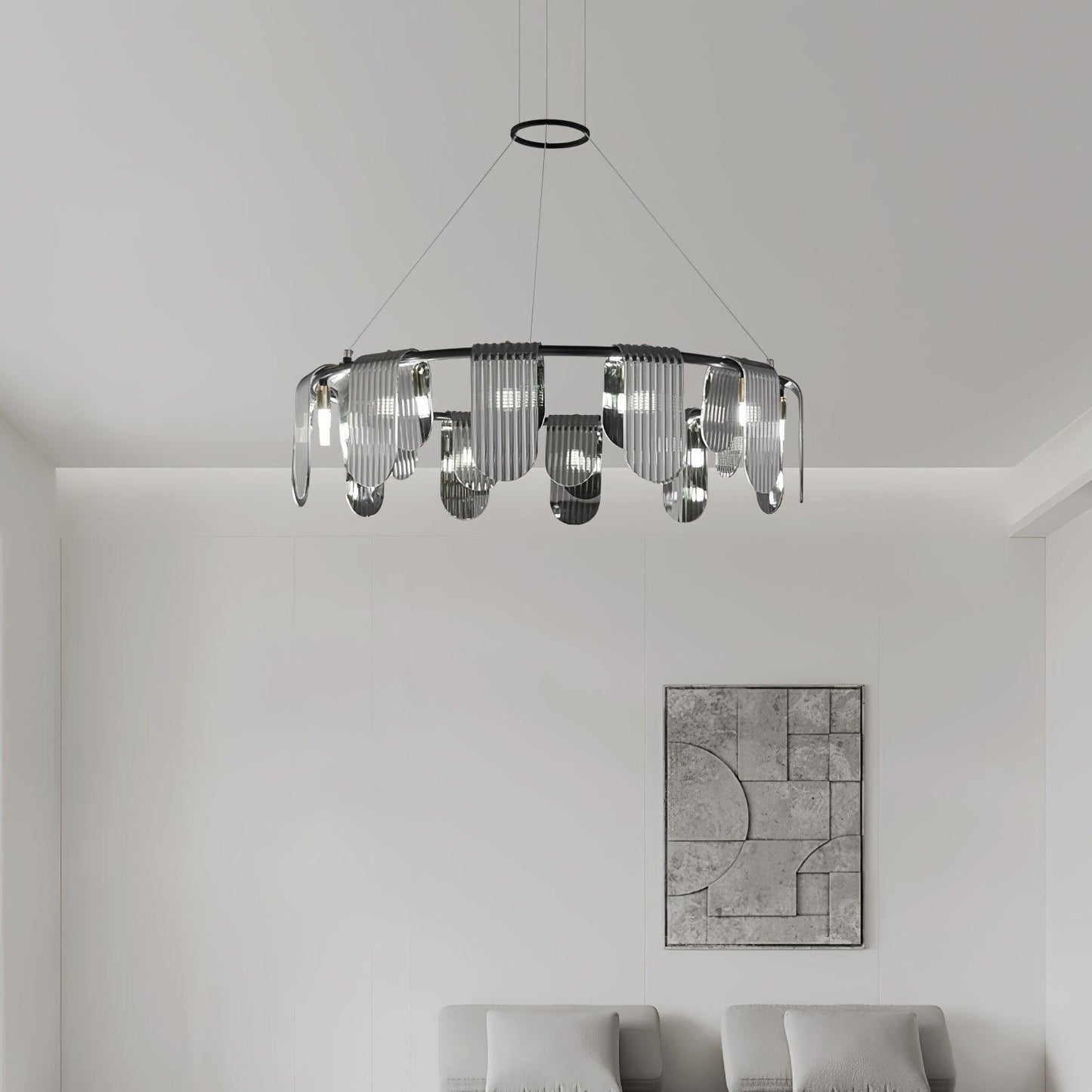 Folioles Brass Chandelier - YIOSI