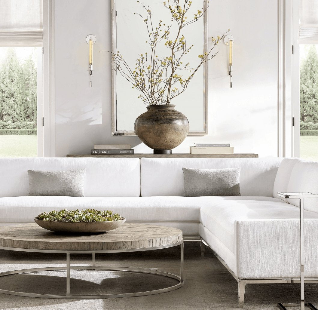 Elegant French Classicism Fontanelle Wall Lamp – Brass & Glass Sconce