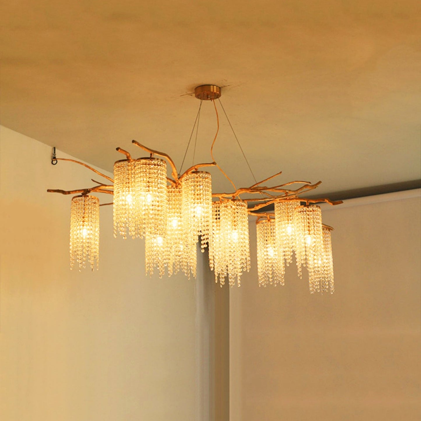 Forest Dawn Brass Chandelier - YIOSI