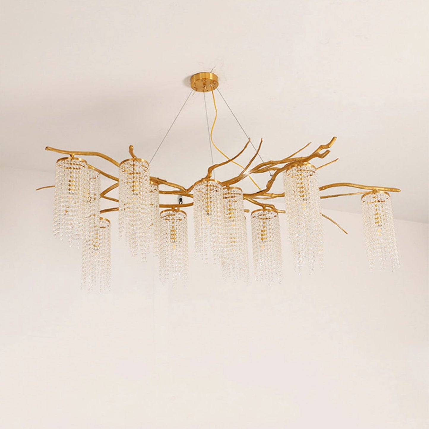 Forest Dawn Brass Chandelier - YIOSI