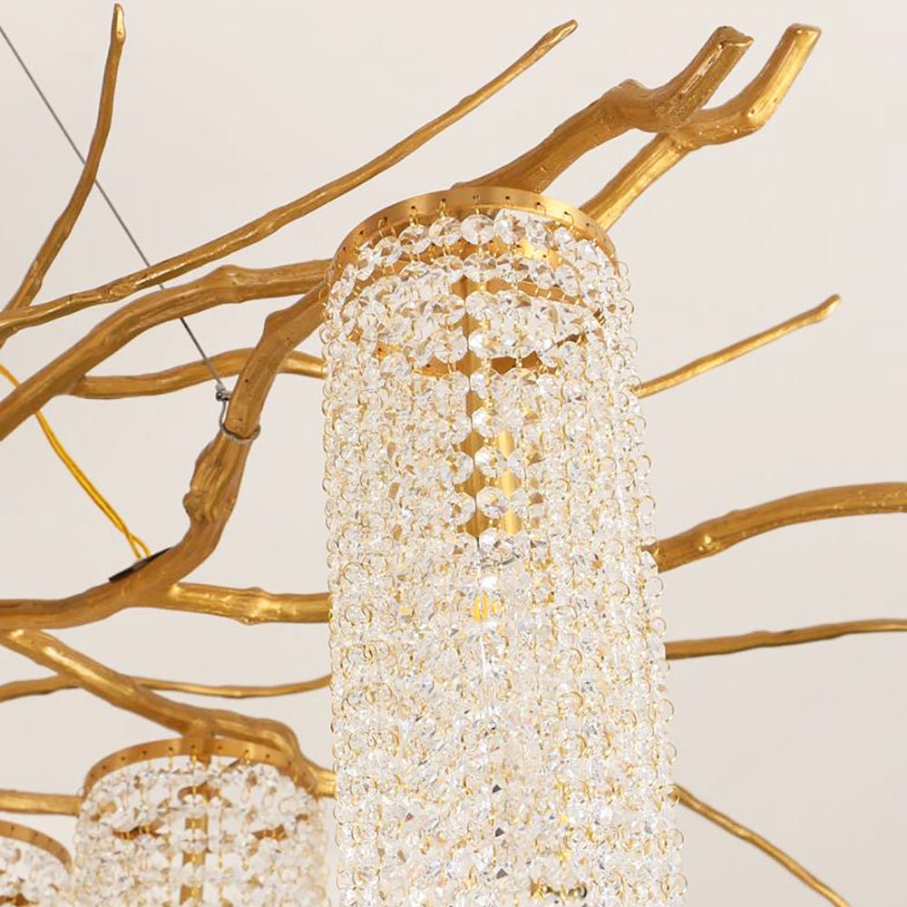 Forest Dawn Brass Chandelier - YIOSI