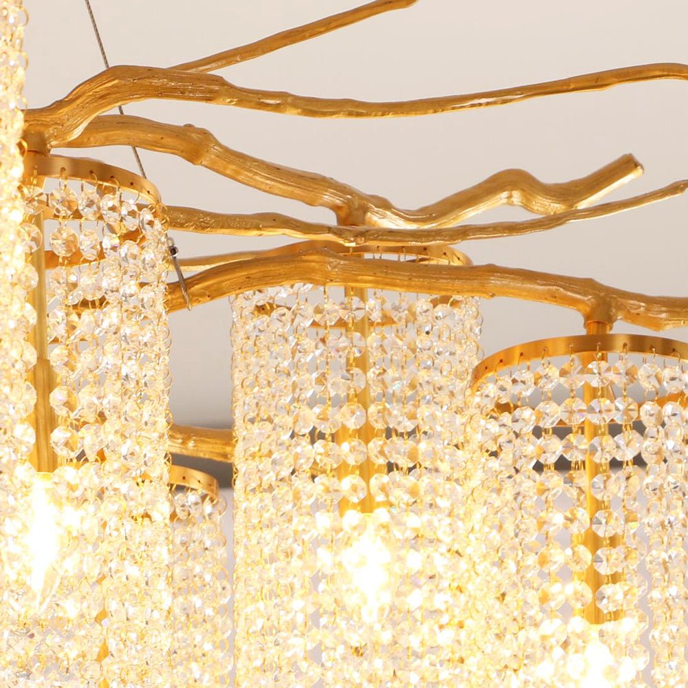 Forest Dawn Brass Chandelier - YIOSI