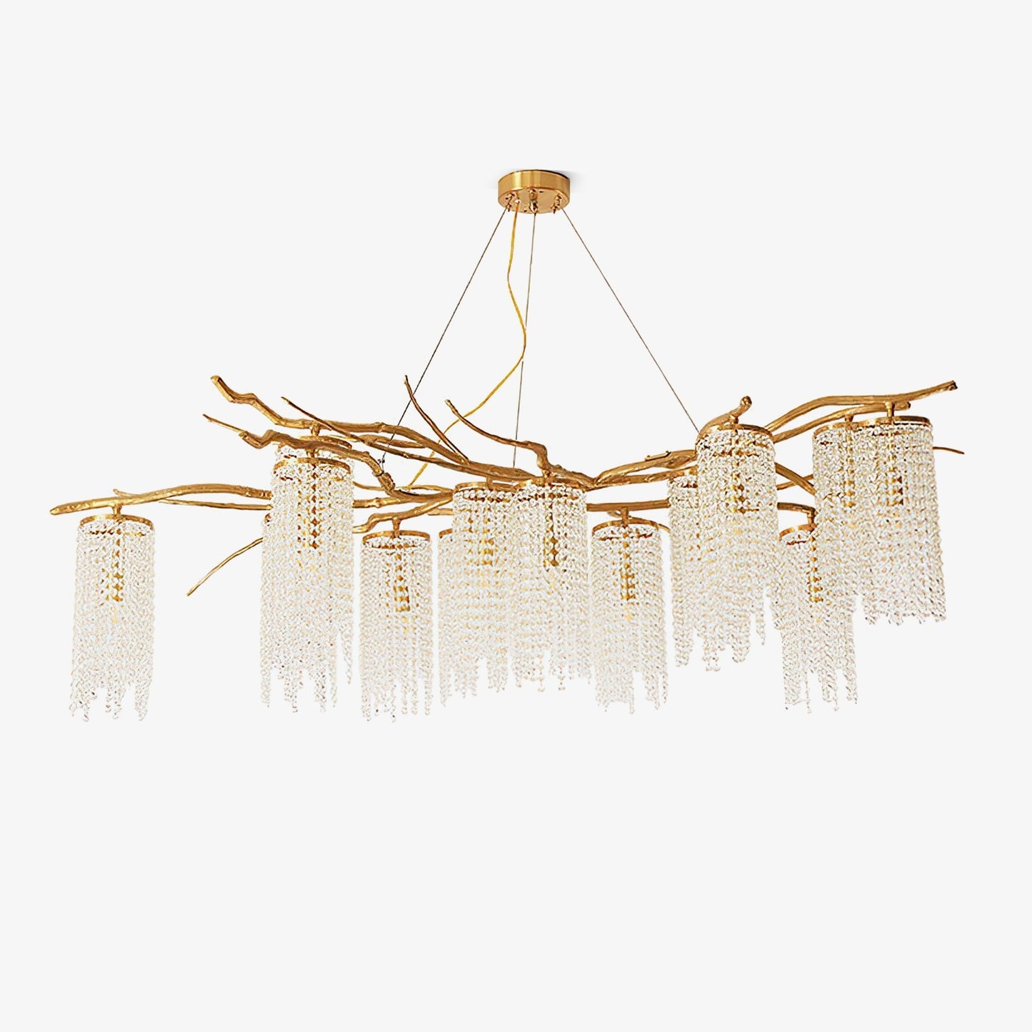 Forest Dawn Brass Chandelier - YIOSI