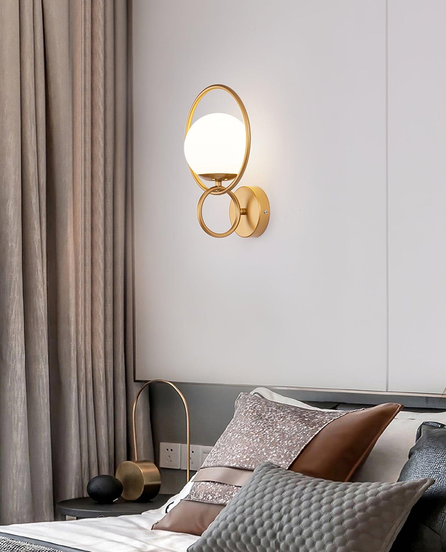 Fort Halo Gold Wall Light - YIOSI