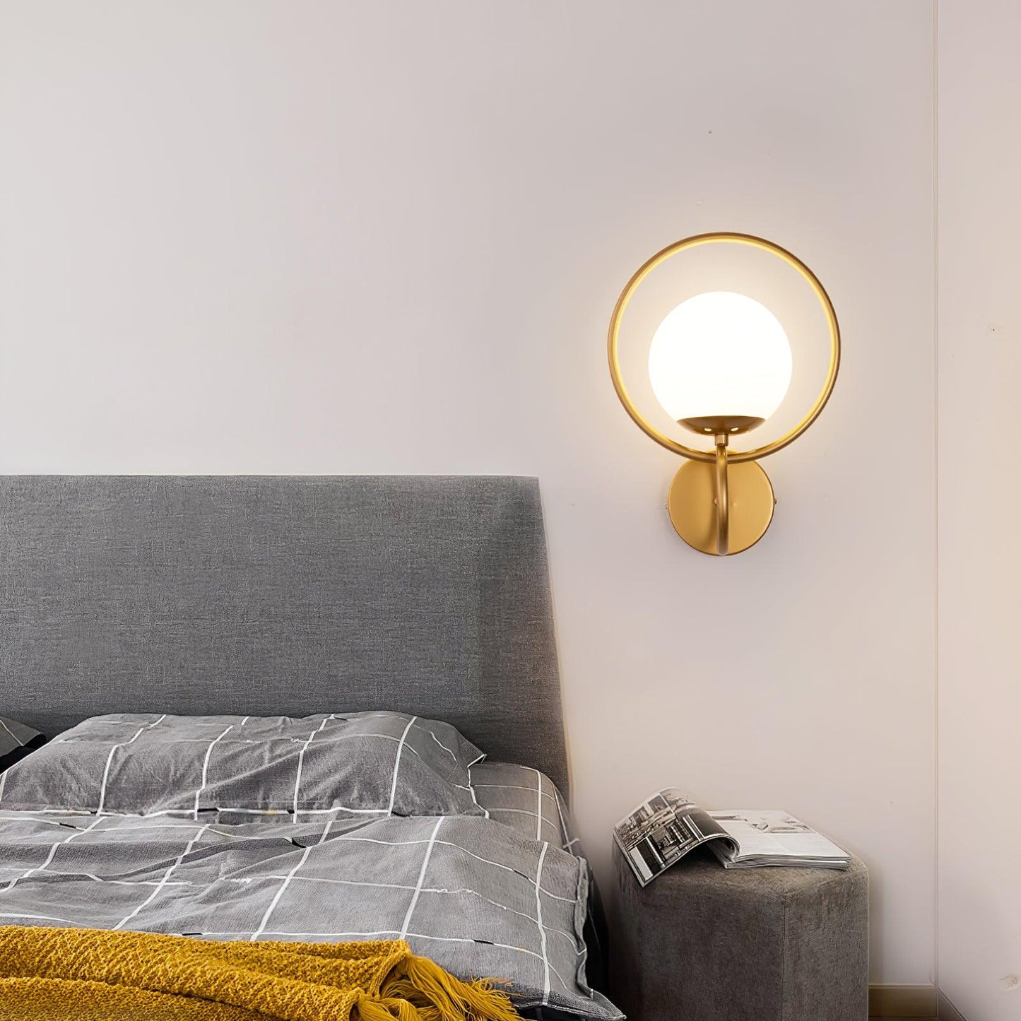 Fort Halo Gold Wall Light - YIOSI