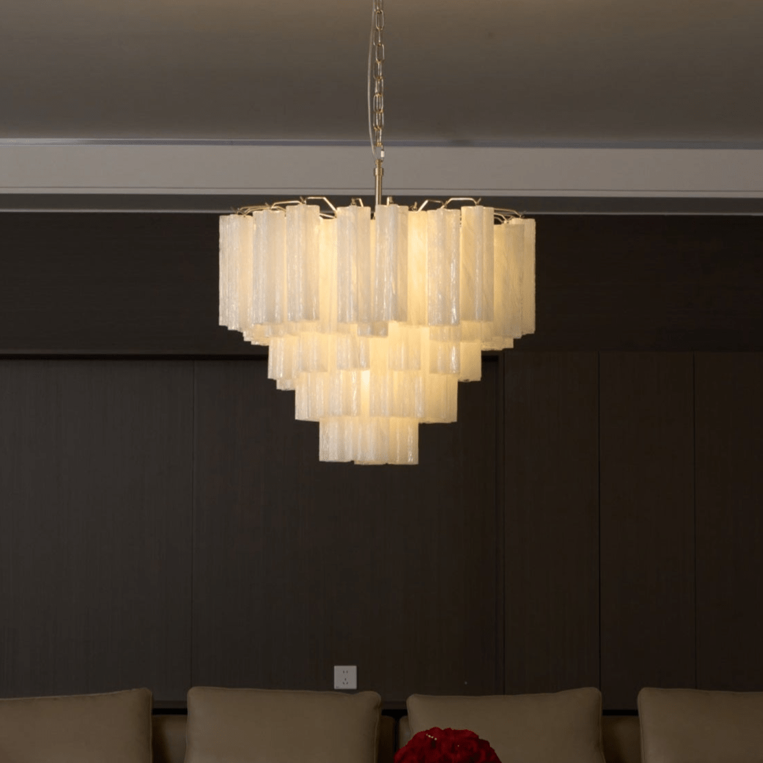 Frosted Murano Cascade Chandelier - YIOSI